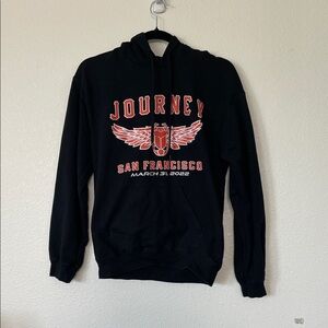Original Journey Freedom Tour 2022 Black Hoodie with Band Graphic
